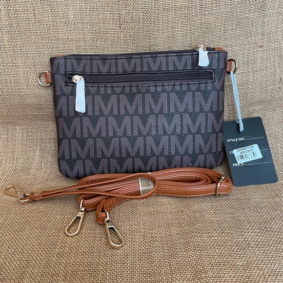 Vegan Leather Crossbody Wristlet Combo Bag NEW - Picture 3 of 10